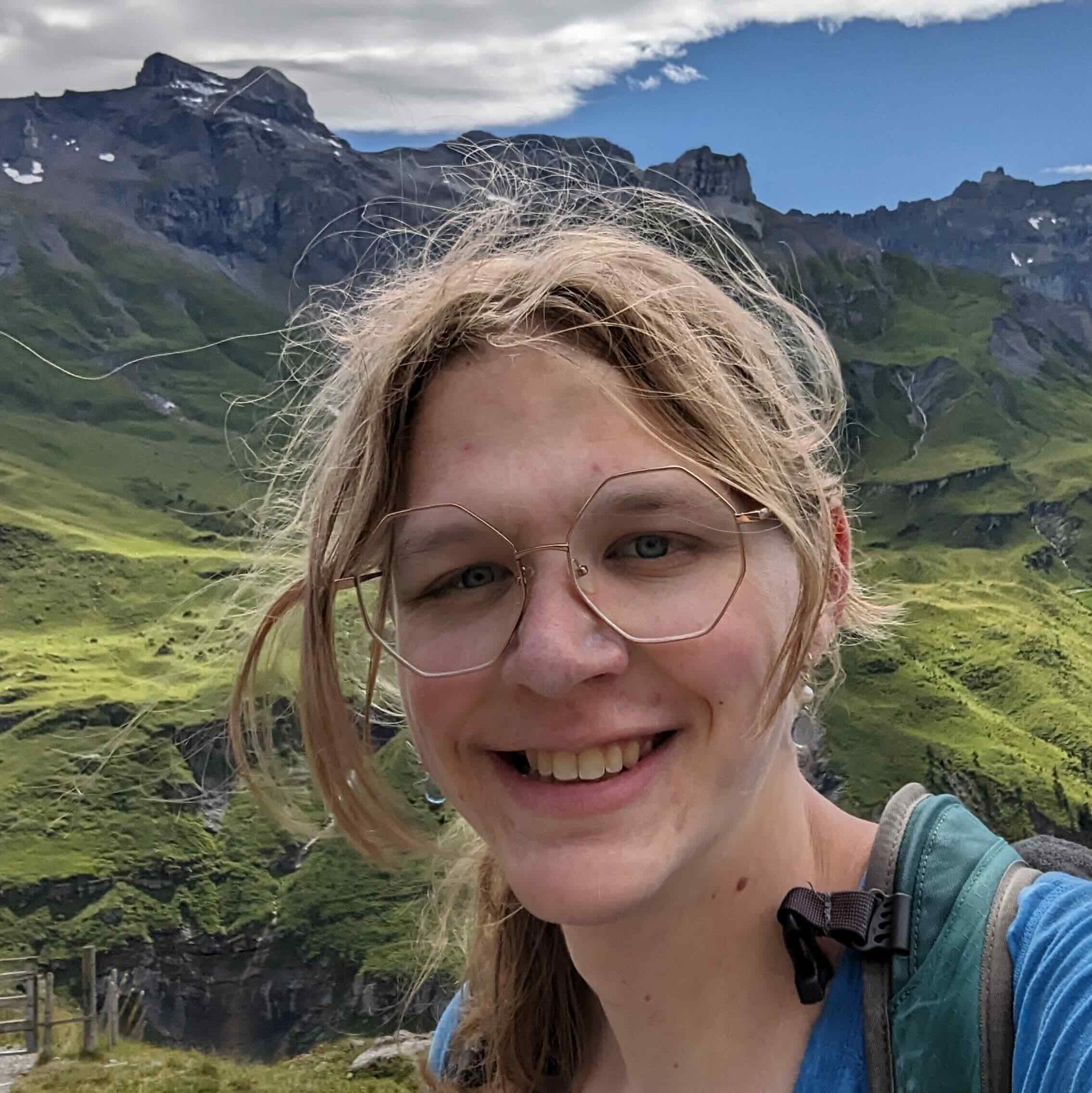 Photo of me on a hike in Switzerland